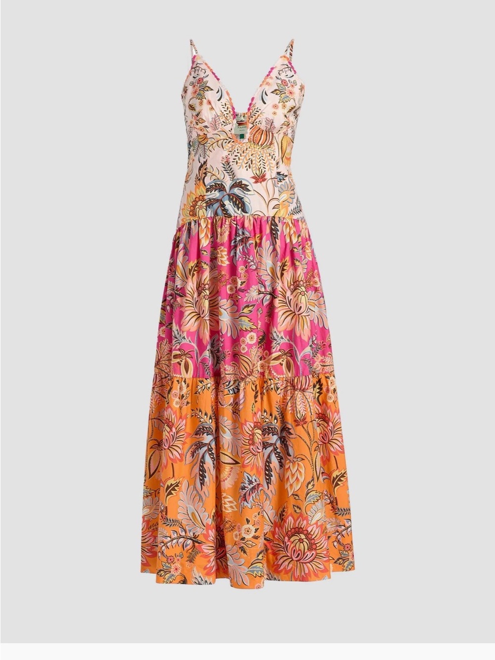 FARM Rio Ligia Floral Tiered Maxi Dress - NWT - Picture 6 of 7